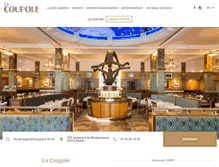 Tablet Screenshot of lacoupole-paris.com